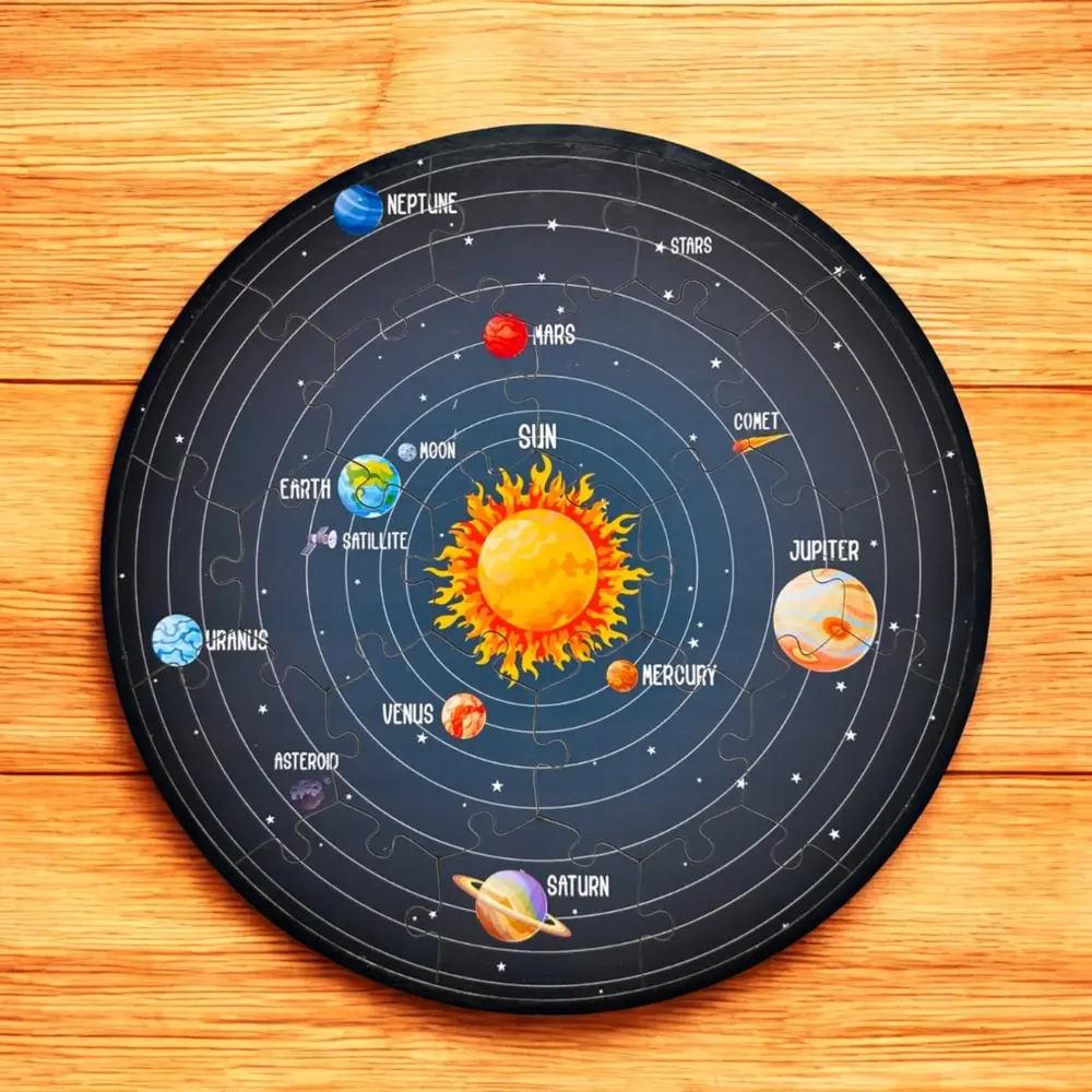 Solar System Jigsaw Puzzle for Kids – Planets & Space Learning Educational Puzzle