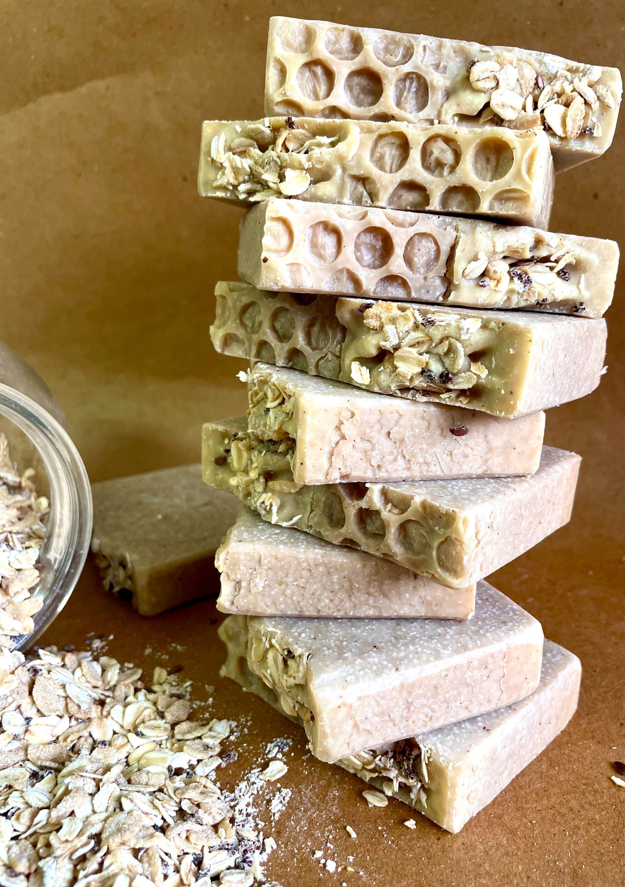 Oatmeal Latte handmade cold processed soap