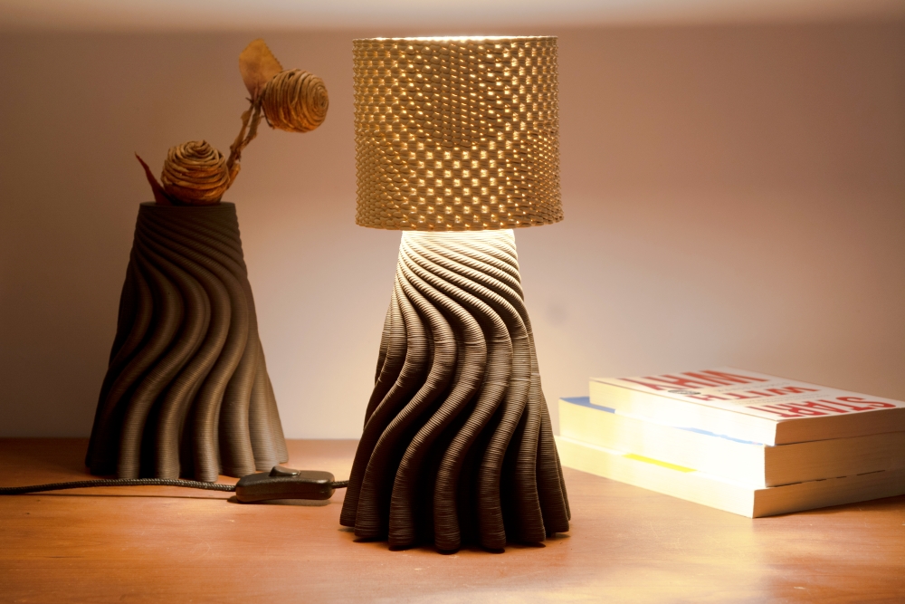 Dottedwave -3D Printed Lamp