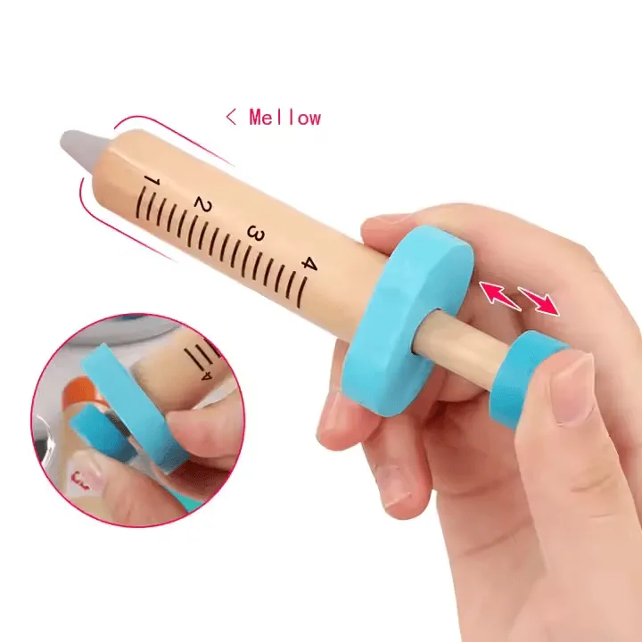 Premium Wooden Doctor Playset for Kids – Dentist Tools & Working Stethoscope
