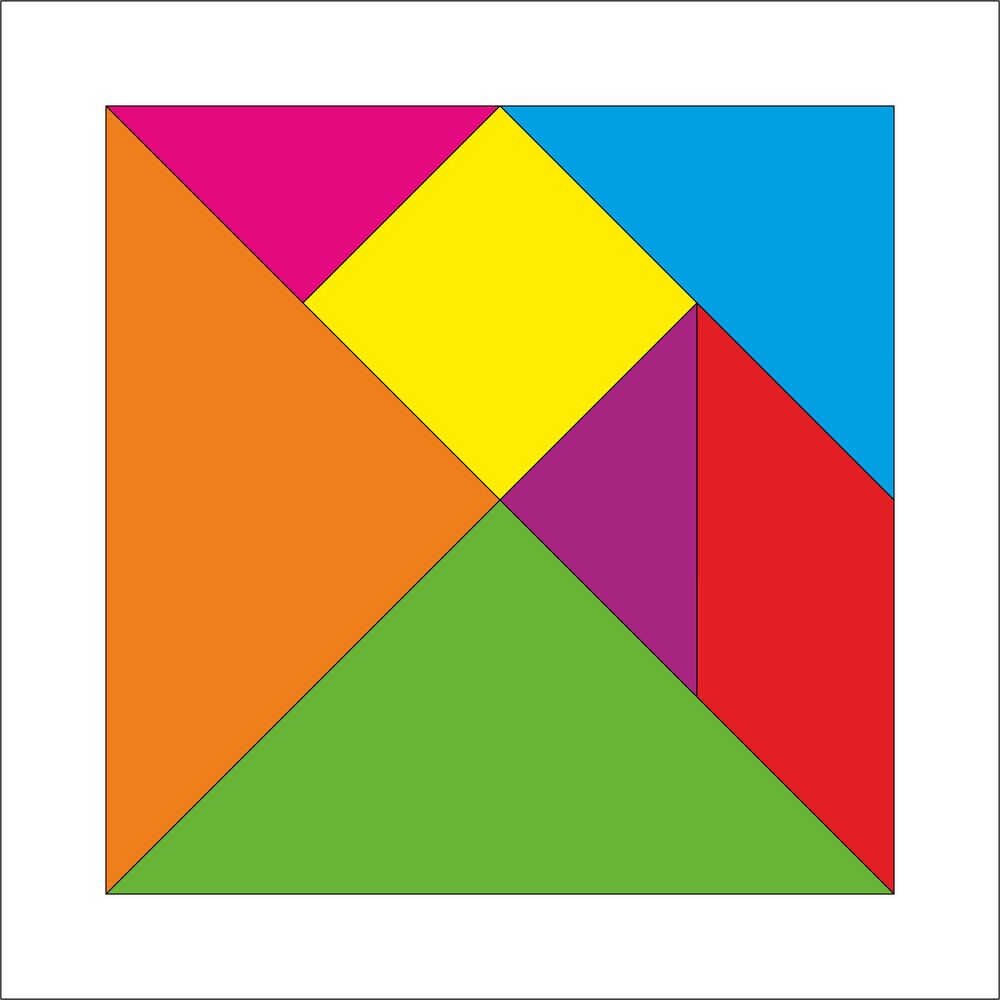 Todfod Wooden Tangram Puzzle for Kids